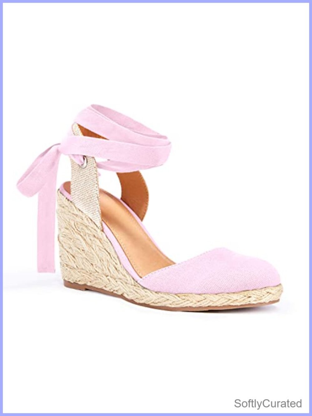 Lace Up Espadrilles Closed Toe Wedges Sandals Strappy Platform Heels